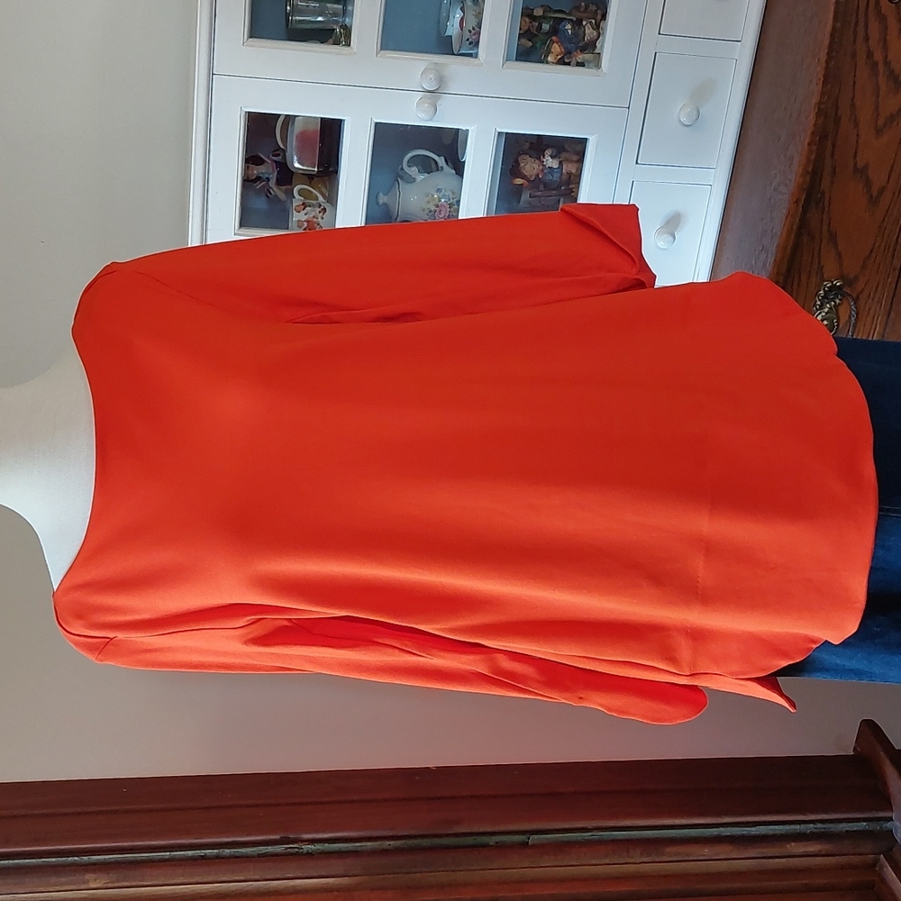 EUC COS orange tunic, size Large